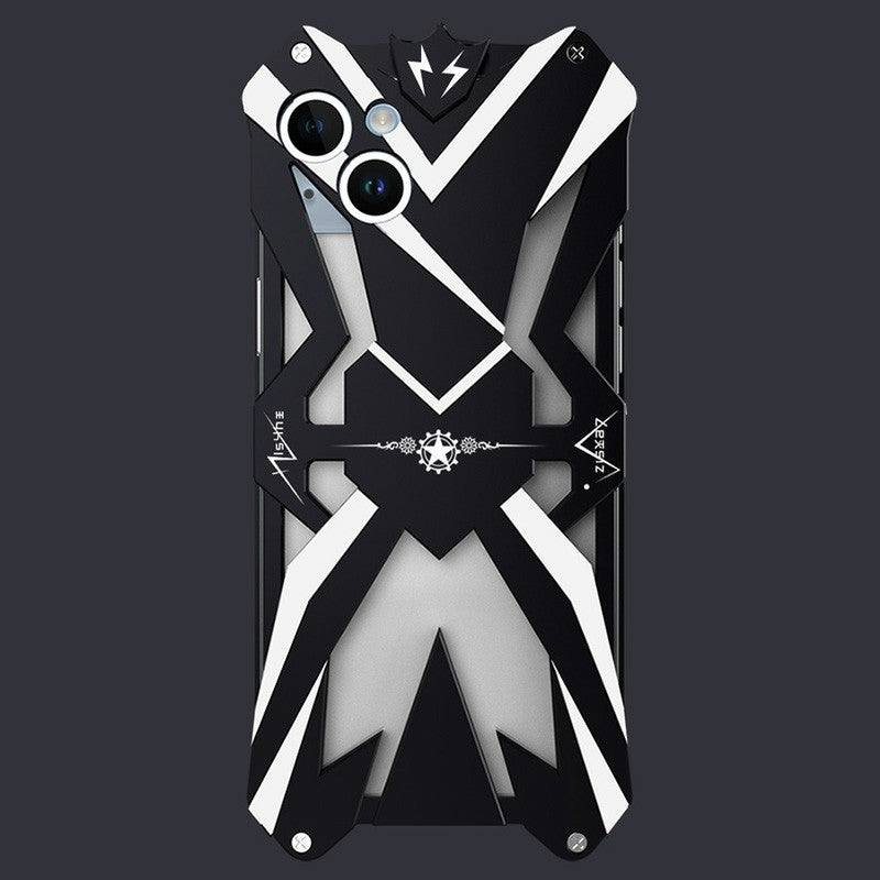 Drop-proof Phone Case for iPhone 14 Plus Aluminum Alloy Anti-scratch Smartphone Cover Drop-proof Phone Case for iPhone 14 Plus Aluminum Alloy Anti-scratch Smartphone Cover
